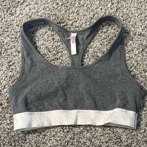 PINK Victoria's Secret Gray Sports Bra